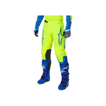 Moto kalhoty Mx Kalhoty Alpinestars Fluid Haul Pants Yellow Fluo Blue 25, Velikost 36