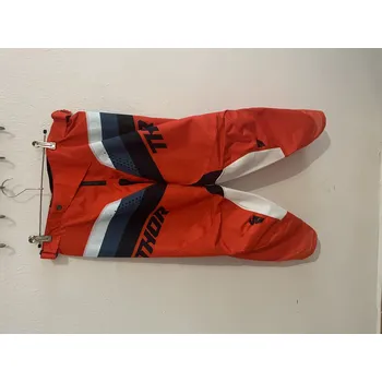 Moto kalhoty Pánské motokrosové kalhoty THOR PULSE RACER oranžové Vel: 36 Výprodej zboží