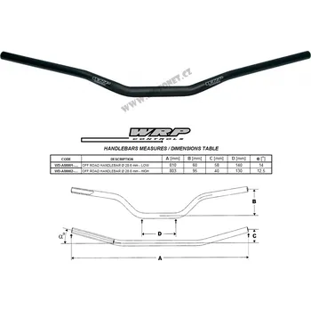 Chránič řídítek pro čtyřkolku Řídítka WRP AMERICA 28,6mm STD Bronzová KTM SX 60 1998-2000