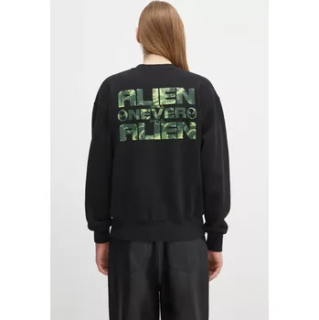 Dámská mikina Bavlněná mikina No Problemo Alien Shall Not Sweatshirt, XXL, černá, 99X