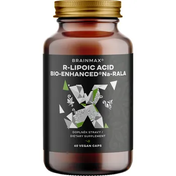 Přírodní produkt BrainMax BIO-Enhanced Na-RALA aktivní kyselina lipoová 60 cps.
