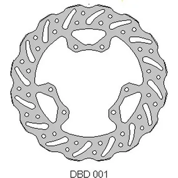 Brzdový kotouč Přední brzdový kotouč HONDA CR 125 '95-07, 250 '95-01, CRF 250 '04-14, CRF 450 '02-14 WAVE (240X101X3MM), DELTA BRAKING