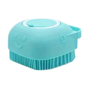 Kartáč pro zvířata Šamponovač na koupání psa modrý