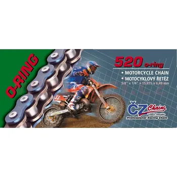 Řetězová sada pro motocykl řetěz 520ORM, ČZ - ČR (barva černá, 106 článků vč. rozpojovací spojky CLIP) GAS GAS TXT 50 Boy 2009-2013