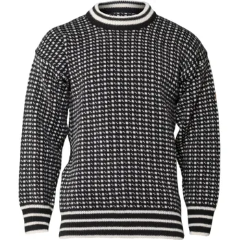 Pánský svetr Wooline Norský svetr SEBASTIAN černý, 100% norská vlna Velikost: M