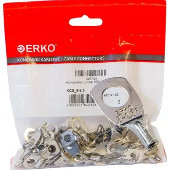 Kabelové oko Měděné pocínované kabelové oko 2,5mm M8 100ks ERKO KCS
