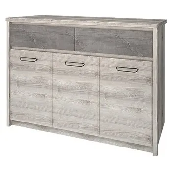 Komoda JAZZ komoda 3d2s kaštan nairobi/ onyx