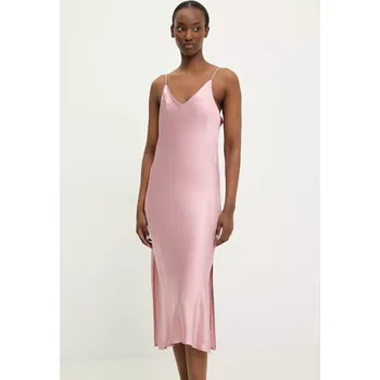 Dámské šaty Šaty Answear.LAB růžová barva, maxi 5003.IKK 30X, vel. S