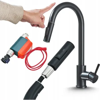 Vodovodní baterie Stojánková kuchyňská baterie Ari TOTTO SENS černá