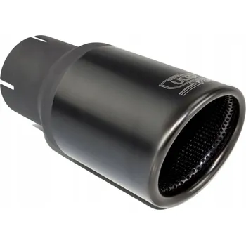 Koncovka výfuku Univerzální koncovka výfuku kulatá 90mm, délka 120mm, montážní průměr 60mm