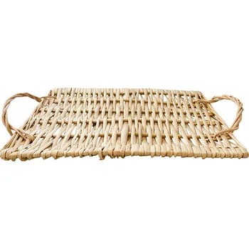 DEKORATIVNÍ PODNOS ratanový přírodní pro servírování do domu ložnice 41 cm