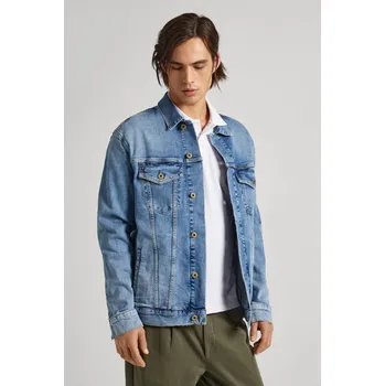 Pepe Jeans Pánská bunda RELAXED JACKET Barva: denim (odpovídá obrázku), Velikost: L
