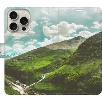 Pouzdro na mobilní telefon Flipové pouzdro iSaprio - Mountain Valley - iPhone 16 Pro