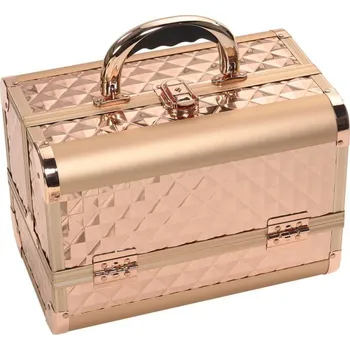 Kosmetický kufr Profesionální kosmetický kufr Sibel - rose gold (P005170) + dárek zdarma