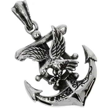 Přívěsek Zlatnictví Helios Přívěšek z chirurgické oceli-kotva a orel