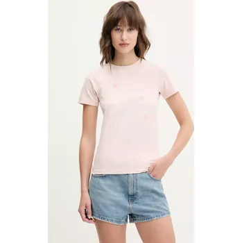 Pánské tričko Tričko Guess Jeans W5GI24.J1314 růžová 03X, vel. XS