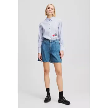 Bavlněné riflové kraťasy Karl Lagerfeld IKON A2W10151 modrá 55J, vel. 25