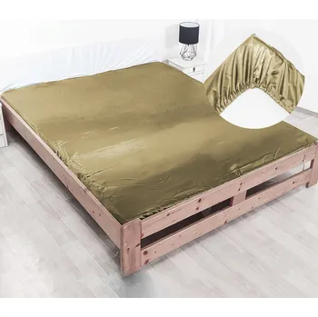 Prostěradlo Prostěradlo s gumou Moker satén 160 x 200 cm