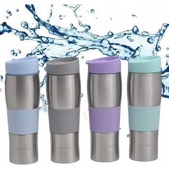 Termoska Kamille Termoska termo hrnek 480ml KM-2161, nerez, silikon Modrá