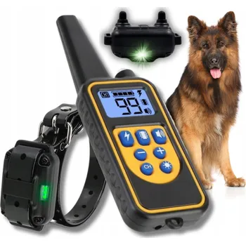 Obojek pro psa Elektrický obojek pro psa z ekologické kůže R2 vel. M/L