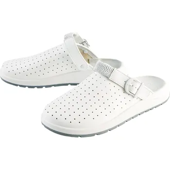 Dámská obuv Dámské / Pánské kožené nazouváky (krémová, 42)