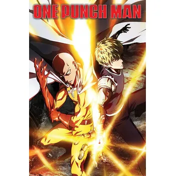 Obraz Plakát One Punch Man Power Up bez rámu 61 x 91,5 cm