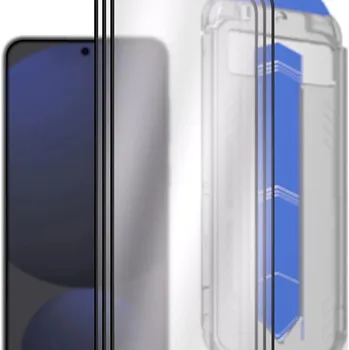 Telefonní příslušenství AlzaGuard 2.5D Glass EasyFit DustFree pro Samsung Galaxy S24 FE