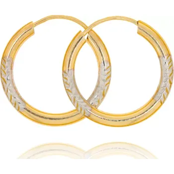 Náušnice Dvoubarevné kroužky Ø 20 mm