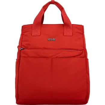 Městský batoh Stylový dámský textilní batoh Coveri Vizma, červený