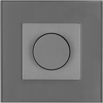 vypínač Otočný stmívač šedý, mechanický, skleněný vypínač světla MIUUN