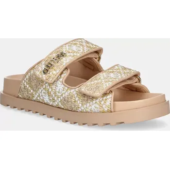 Dámské pantofle Pantofle Guess FADELIZZ FLJFZZ.FAB19.CREAM béžová 80X, EUR 36