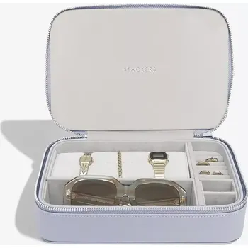 Šperkovnice Cestovní krabička na doplňky a šperky Stackers modrá barva 74532 05X