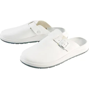 Dámské pantofle Dámské / Pánské kožené nazouváky (bílá, 38)