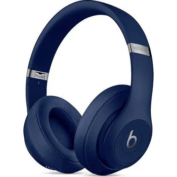 Sluchátka Beats Studio3 sluchátka uzavřená (Over Ear) Bluetooth®, kabelová stereo modrá Potlačení hluku složitelná, regulace hlasitosti
