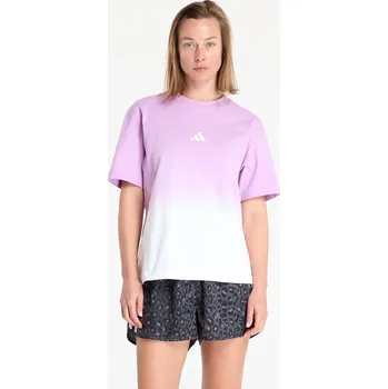 Dámské tričko Tričko adidas All Szn Loose Dip Dye T-Shirt White/ Bliss Lilac M