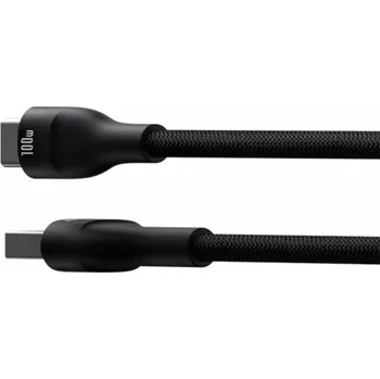 Datový kabel Baseus Flash 2 Rychlonabíjecí kabel USB A na USB C 1 m 100 W Černá