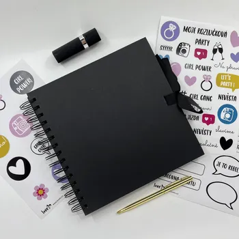 Fotoalbum Lovelu Fotoalbum Rozlučka se svobodou 20,5x20,5 cm Černé