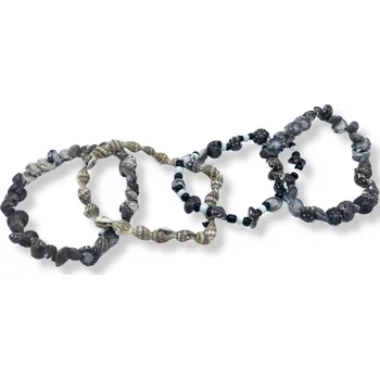 Drahý kámen Ancient Wisdom Náramek přátelství Malí šneci, mix barev (1 ks)