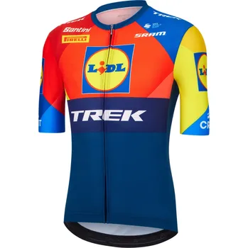 cyklistický dres Santini Pánský cyklistický dres s krátkými rukávy Lidl-Trek 2025
