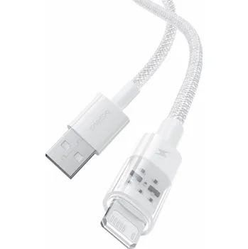 Kabel Baseus Gem Rychlonabíjecí kabel USB na IP 2,4A 1 m Bílá