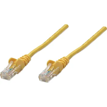 PatchCord Cat5e UTP 100% Měď 0,5 m Žlutý Intellinet
