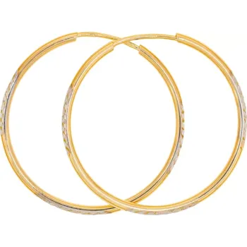 Náušnice Dvoubarevné střední kruhy Ø 28 mm