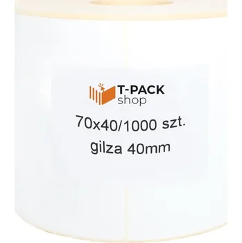 Samolepící etiketa Bílé termální etikety 70x40 | 1000 ks | samolepky