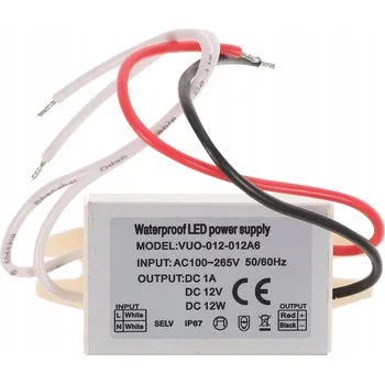OSALADI LED Napájecí adaptér pro PC, měnič 12V na 120V