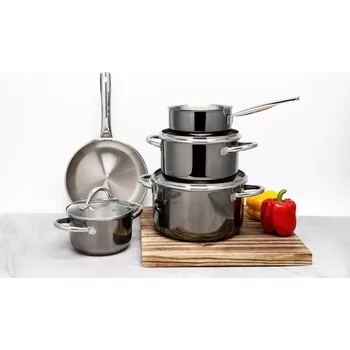 Hrnec Sada hrnců ECHTWERK, 8dílná, indukční, varianty: Černá