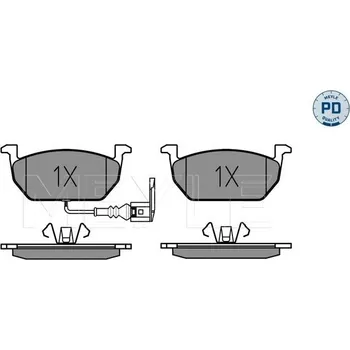 Brzdová destička Sada brzdových destiček, kotoučová brzda MEYLE 025 220 3517/PD