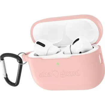 Příslušenství pro reproduktor AlzaGuard Skinny Silicone Case pro Airpods Pro 2 růžové