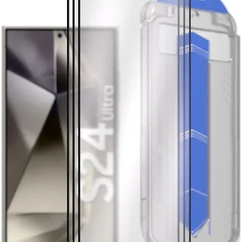 Telefonní příslušenství AlzaGuard 2.5D Glass EasyFit DustFree pro Samsung Galaxy S24 Ultra