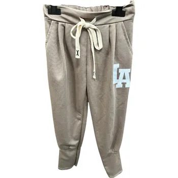 made in Italy Módní pohodlné kalhoty 25453 barva: béžová, Rozměr: 104