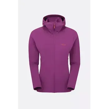 Dámská větrovka Dámská softshellová bunda Rab Borealis Hoody Wmns plum S